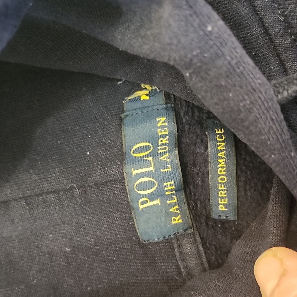 Ralph Lauren men's navy fleece hoodie medium - Picture 8 of 11